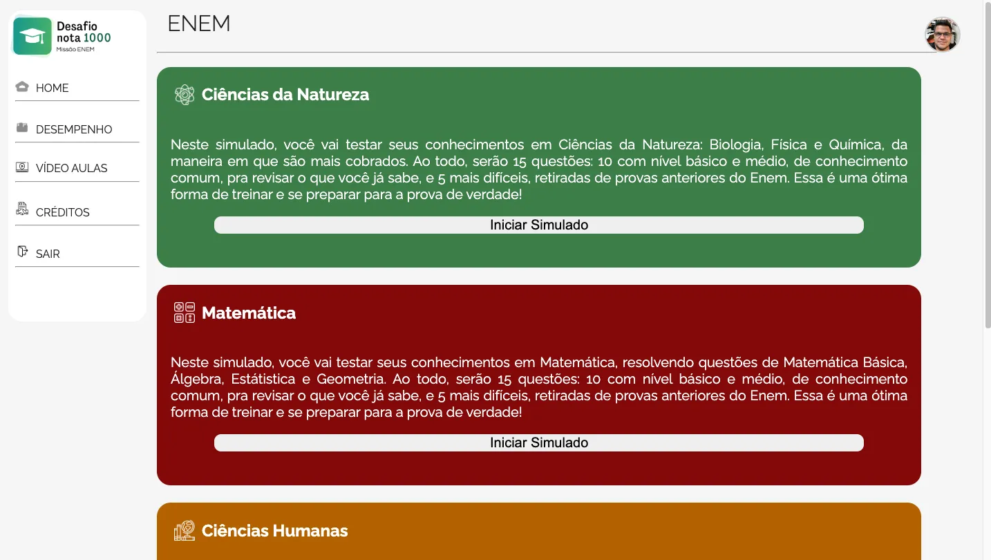 Desafio Nota 1000, projeto desenvolvido por um dos grupos.